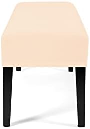 WOMACO Dining Bench Slipcover - Large Beige