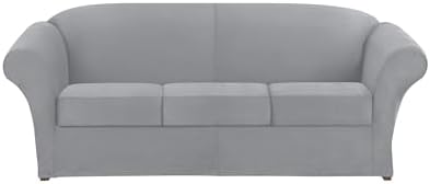 SureFit Ultimate Stretch Suede Four Piece Sofa Slipcover