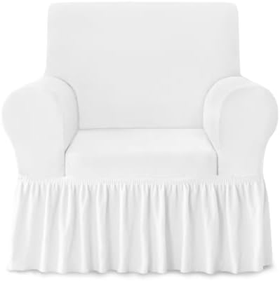 NICEEC Thick Plush Armchair Slipcover with Skirt