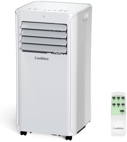 Coolblus Portable Air Conditioner 12000 BTU 550 Sq Ft White Renewed