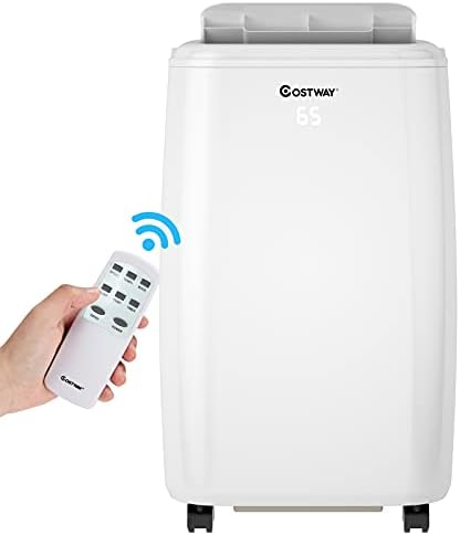 COSTWAY 10000 BTU Portable Air Conditioner with 3 Modes and Remote Control