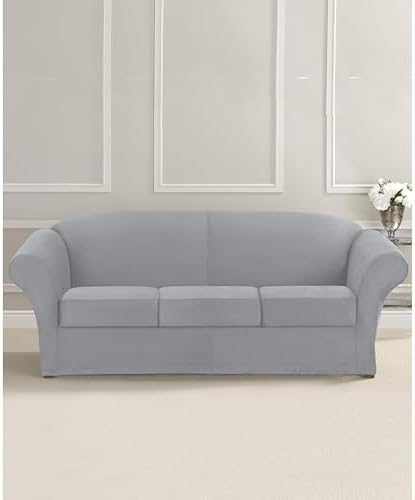 SureFit Ultimate Stretch Suede Four Piece Sofa Slipcover