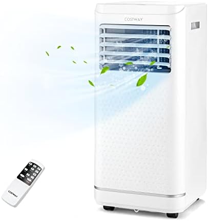 COSTWAY 8000 BTU Portable Air Conditioner with Dehumidifier and Fan Mode