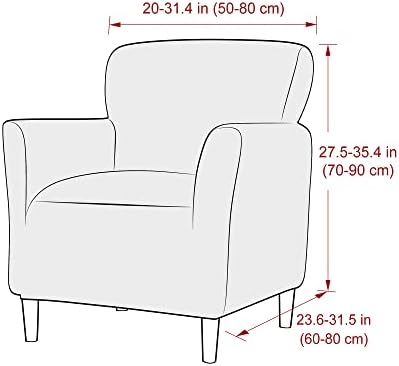 LiveGo Stretch Mid Century Modern Armchair Slipcover 1-Piece