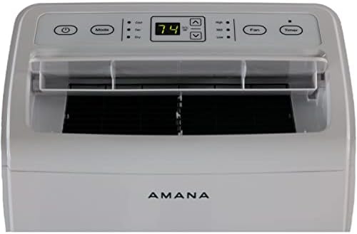 Amana AMAP084AW 8000 BTU Portable Air Conditioner with Dehumidifier and Remote Control