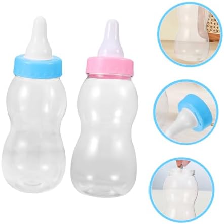 2pcs Transparent Storage Bottles for Snacks Candy and Party Favors