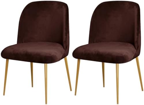 2 Pack Velvet Chair Slipcovers for Dining Room