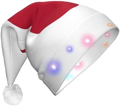 Japanese Flag Print Christmas LED Santa Hat for Festive Events