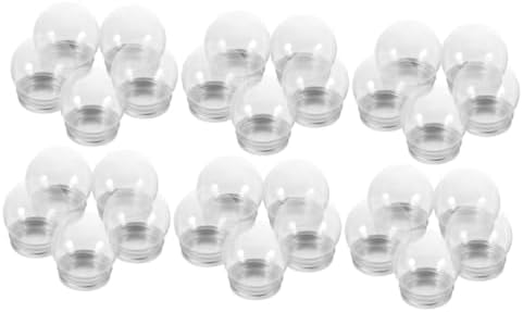 Alipis 30pcs Clear Plastic Candy Storage Jars for Party Favors