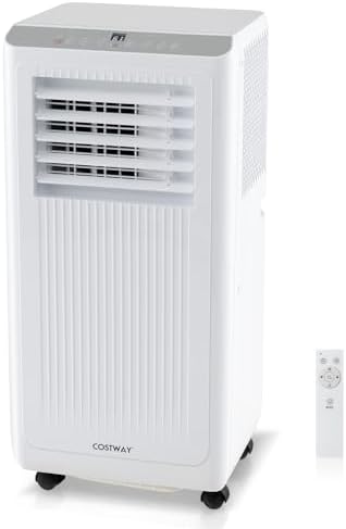 COSTWAY 8000 BTU Portable AC Unit with Remote and Digital Display