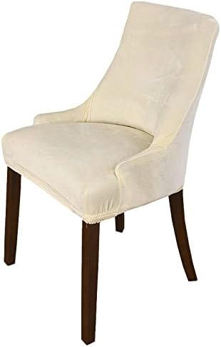 Rismart Wingback Dining Chair Covers Stretch Removable Spandex 2PCS