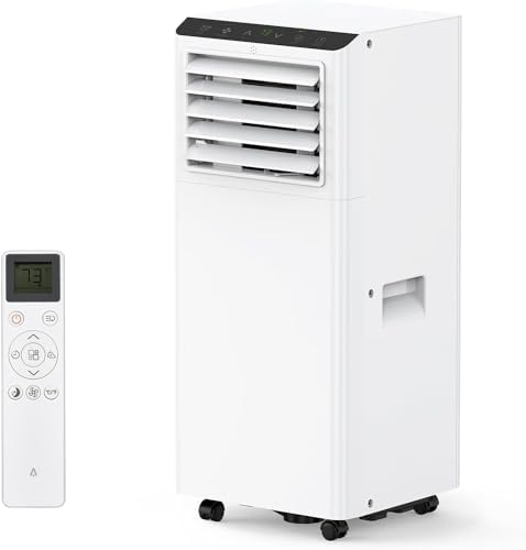 8000 BTUs Portable AC with Cooling Dehumidifier Fan Remote Control