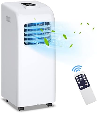 COSTWAY 8000 BTU Portable AC with Dehumidifier and Remote Control