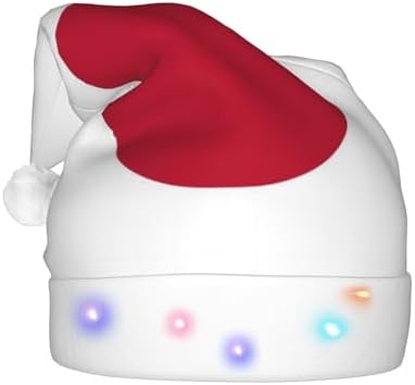 Japanese Flag Print Christmas LED Santa Hat for Festive Events