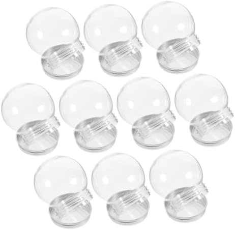 Alipis 40pcs Clear Plastic Candy Storage Jars With Lids