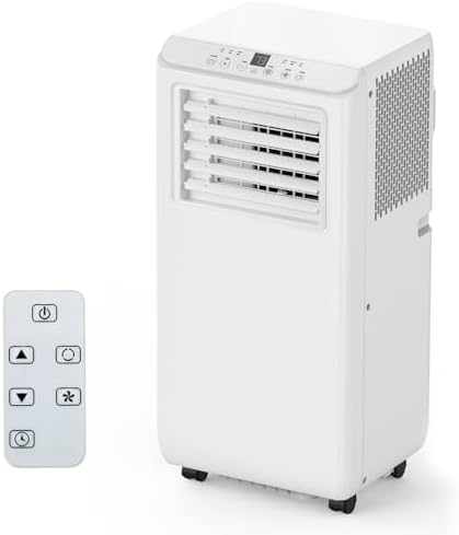 Agrestem 8000BTU Portable Air Conditioner with Fan and Dehumidifier White