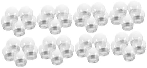 Alipis 40pcs Clear Plastic Candy Storage Jars With Lids