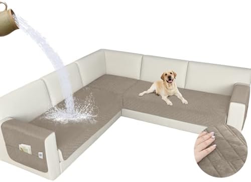 Waterproof Corner Sectional Couch Cover for Dogs