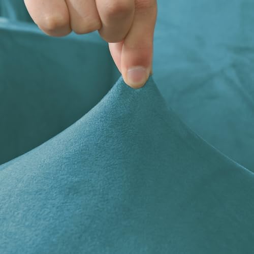 Morbuy Wingback Chair Slipcover Turquoise Blue