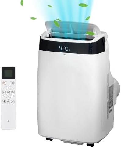 Petyee 10000 BTU Portable AC Unit with Remote White