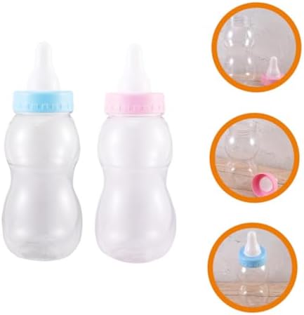 2Pcs Transparent Candy Storage Jars for Party Favors and Treats