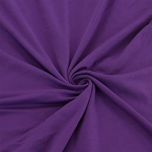 Jusmate Stretch Spandex Chair Covers Set of 4 Purple