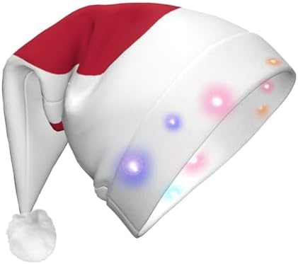 Japanese Flag Print Christmas Hat with LED Lights