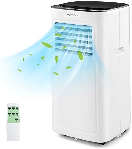 COSTWAY 9000 BTU Portable Air Conditioner with Dehumidifier