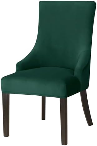 XMNTG Stretch Velvet Wingback Chair Cover Slipcover