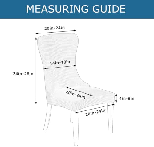 Velvet Dining Chair Cover Set of 4 Beige
