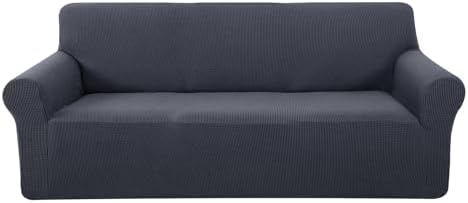 U-Nice Home Stretch Couch Cover Pet Friendly Dark Grey