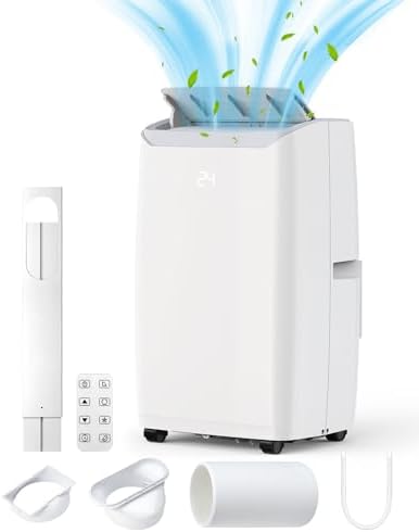 KOKEBREN 12000 BTU Portable Air Conditioner with Remote Control