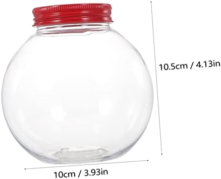 5Pcs Ball Shaped Christmas Candy Jar with Sealing Lids