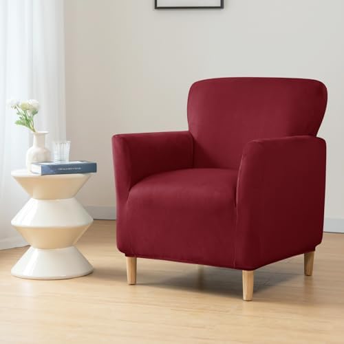 HAOYONG Armchair Slipcover Stretch Velvet Cover for Living Room