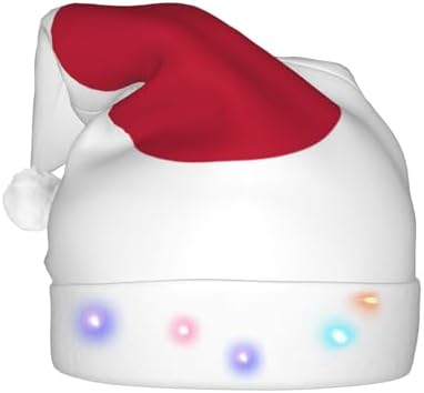 Japanese Flag Print Christmas Hat with LED Lights