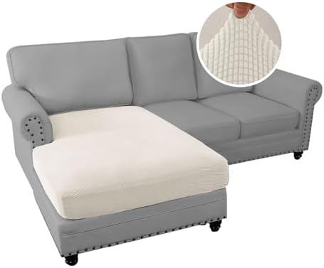 HVERSAILTEX Chaise Lounge Slipcover Ivory
