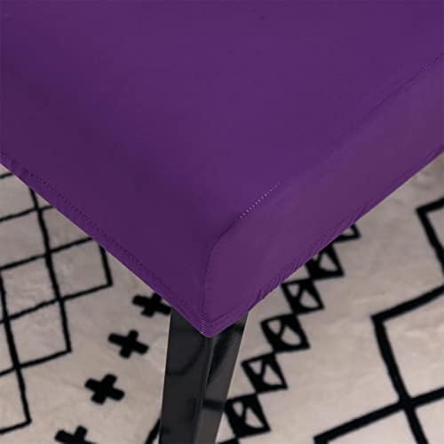 Jusmate Stretch Spandex Chair Covers Set of 4 Purple