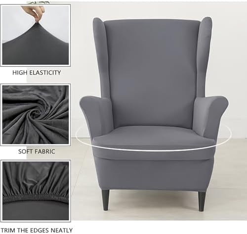 Wyleber Waterproof Wingback Chair Cover Mint Green