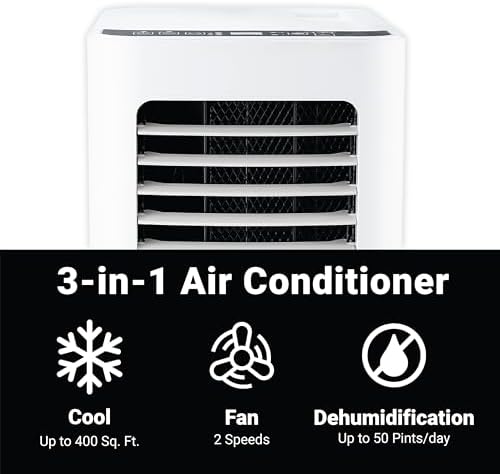 Aeric 5500 BTU Portable AC with Dehumidifier and Remote