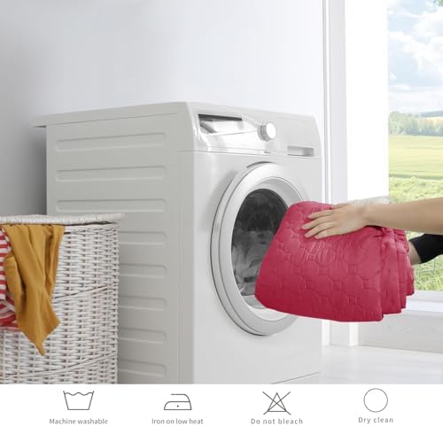 Waterproof Sofa Cover for 3 Cushion Furniture Protector Red