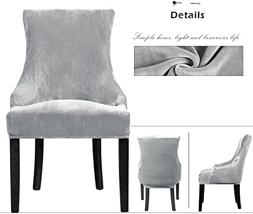 Lellen Stretch Wingback Chair Cover 4PC Set
