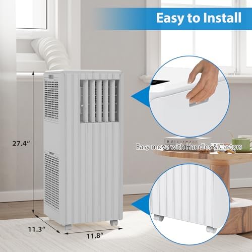 Acekool 8000BTU Portable AC Unit with 3-in-1 Functions