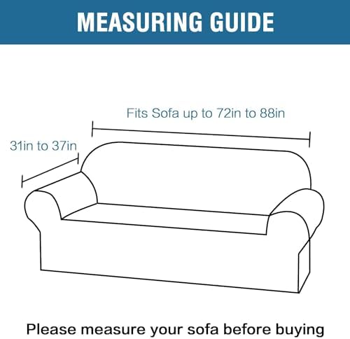 HVERSAILTEX 2025 Jacquard Couch Cover for 3 Cushion Sofa