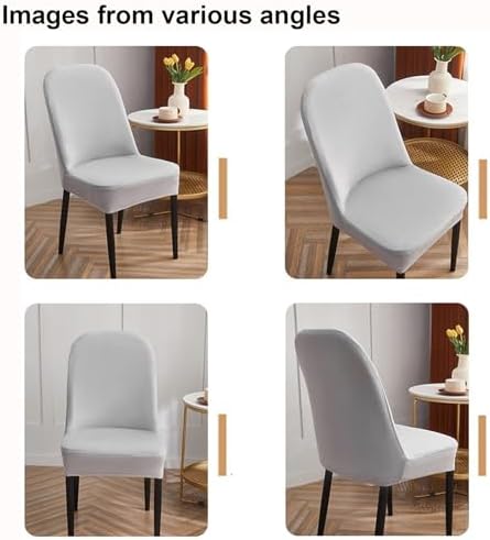 Curved Dining Chair Covers with Elastic Band