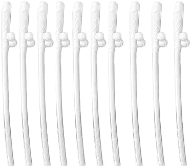 Bachelorette Party Pecker Penis Straws 10 Pack White