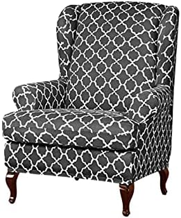 ZYANLING Stretch Armchair Slipcovers 2pcs Wingback Chair Covers