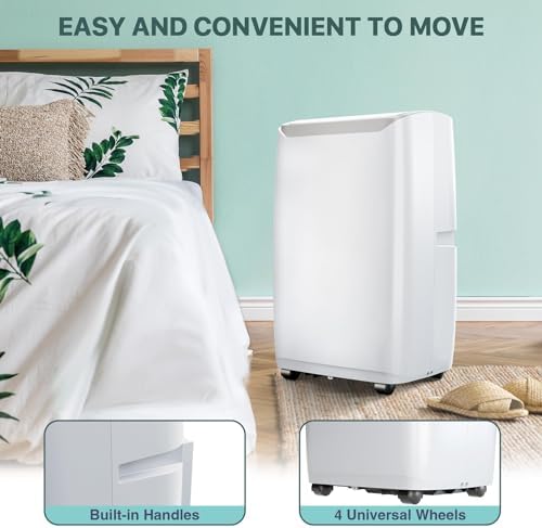 14000 BTU Portable Air Conditioner with Quiet Operation and Remote Control