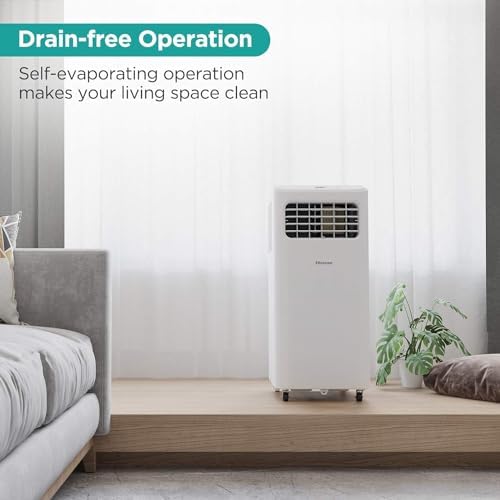 Hisense Portable Air Conditioner 6000 BTU with 3 Modes White