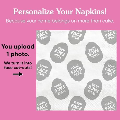 Big Dot of Happiness Custom Fun Face Napkins 50 Count