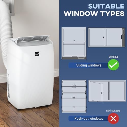 HOMCOM 3-in-1 14000 BTU Portable Air Conditioner